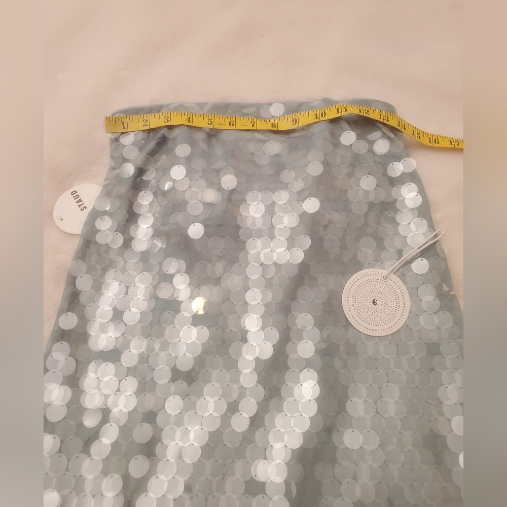 New STAUD Casey Dress Mist Size 2 - Picture 6 of 16